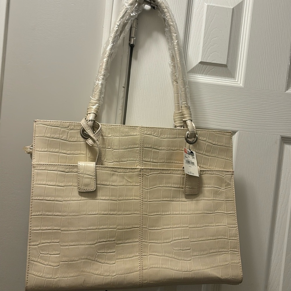 Wilsons Leather Cream tote bag